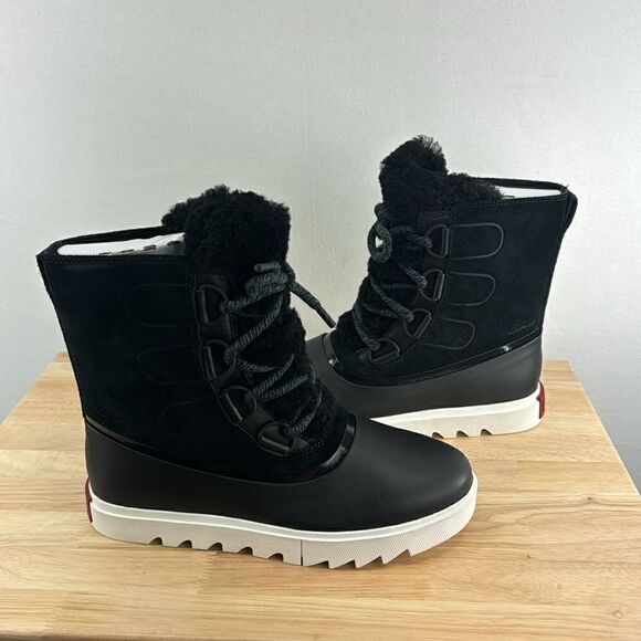 Sorel Joan of Artic Next Lite WP Boot- Black/Sea Salt- Size 9- NIB - Picture 5 of 9